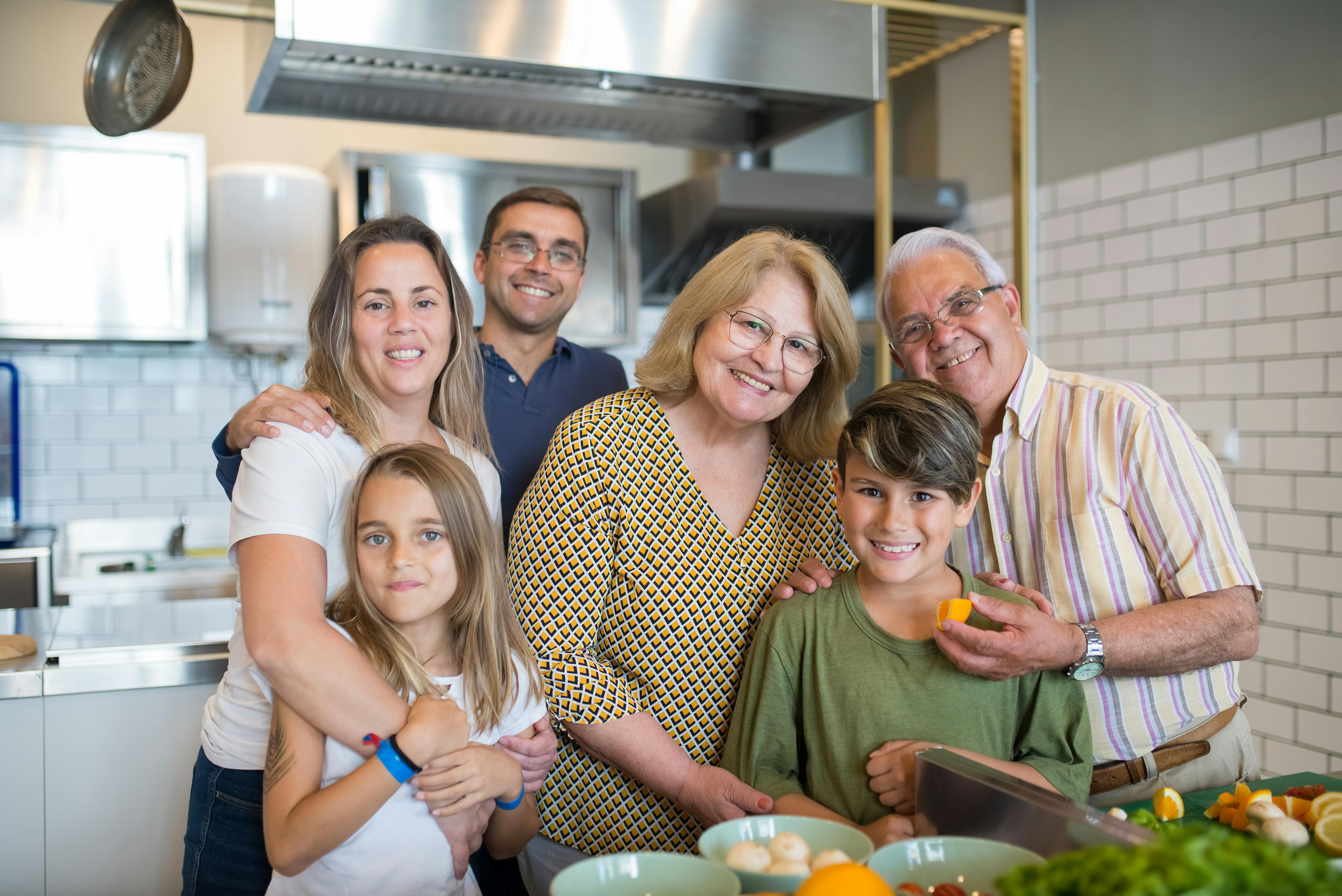 A picture of happy family.