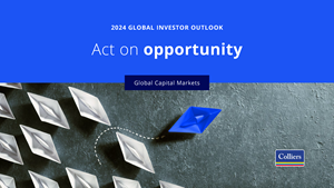 Colliers 2024 Global Investor Outlook report front cover