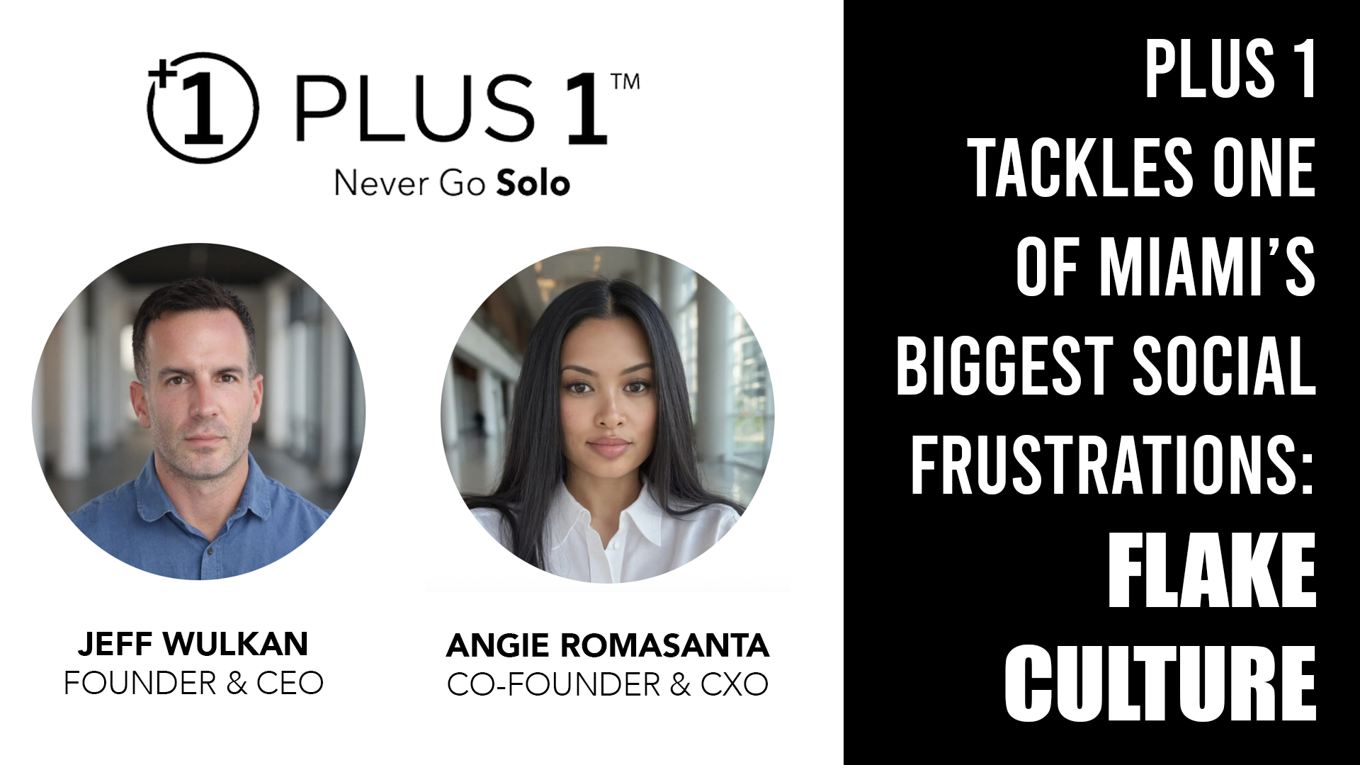 Photo of founders of Plus 1 