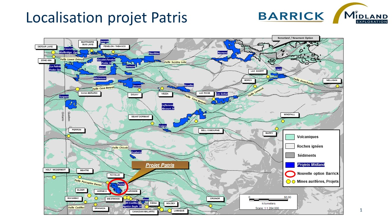 Figure 1 Localisation projet Patris