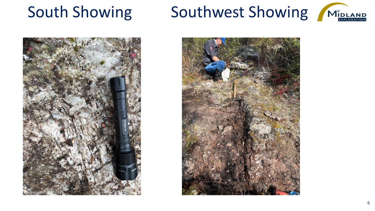 Figure 6 South-Southwest Showings