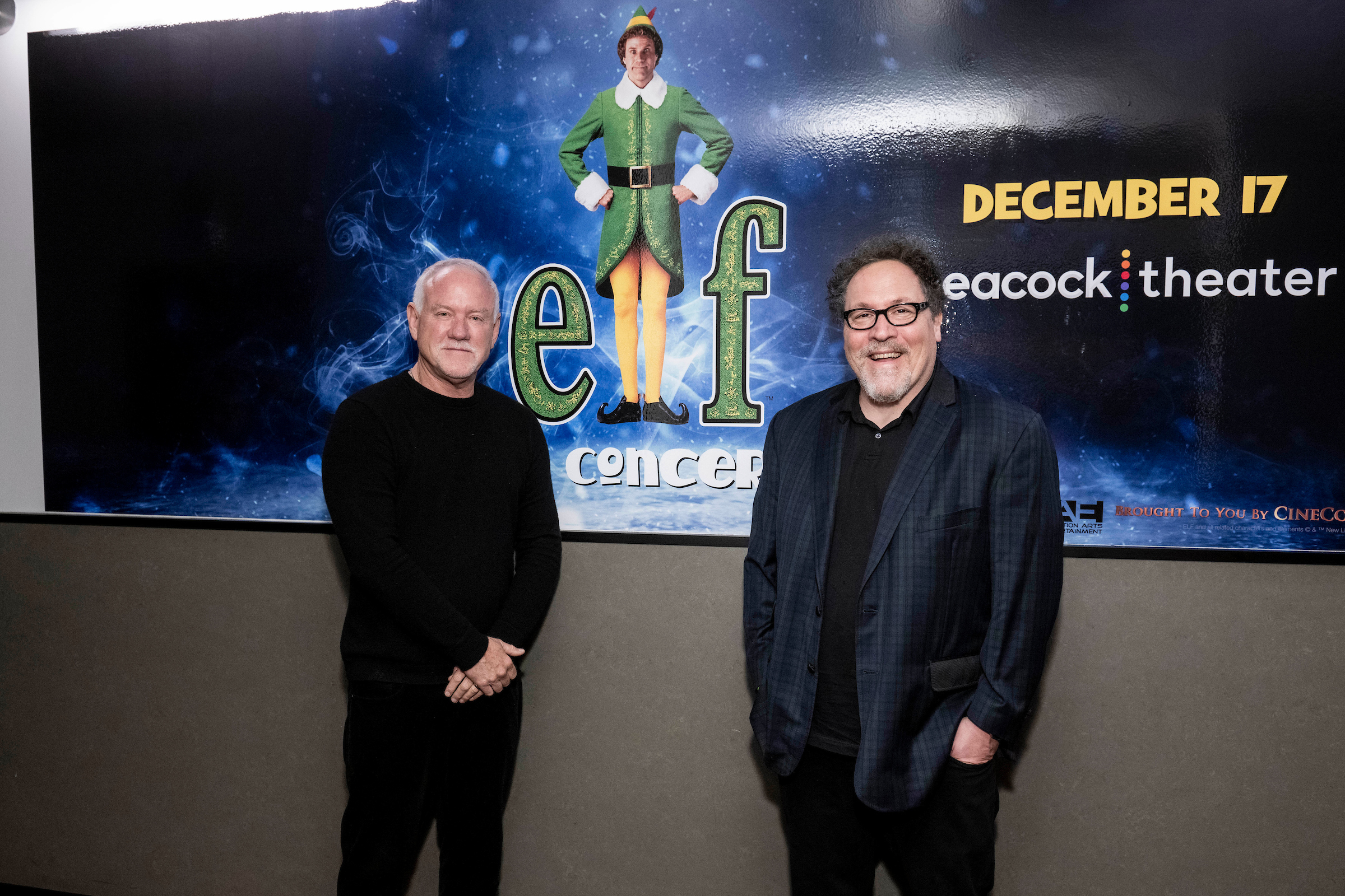 Composer/conductor John Debney (left), and Director Jon Favreau (Photo Credit: Timothy Norris)