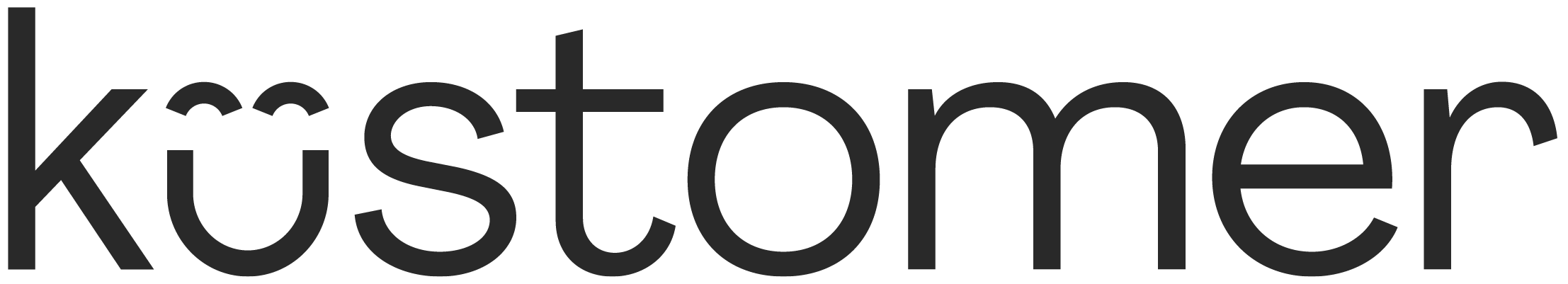 Kustomer Black and White Logo