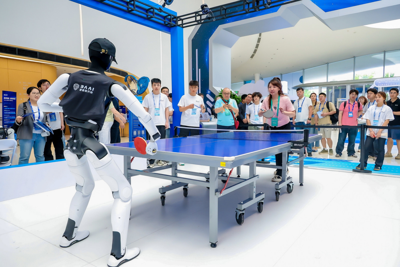 AgiBot A3 demonstrates AI autonomous ping-pong