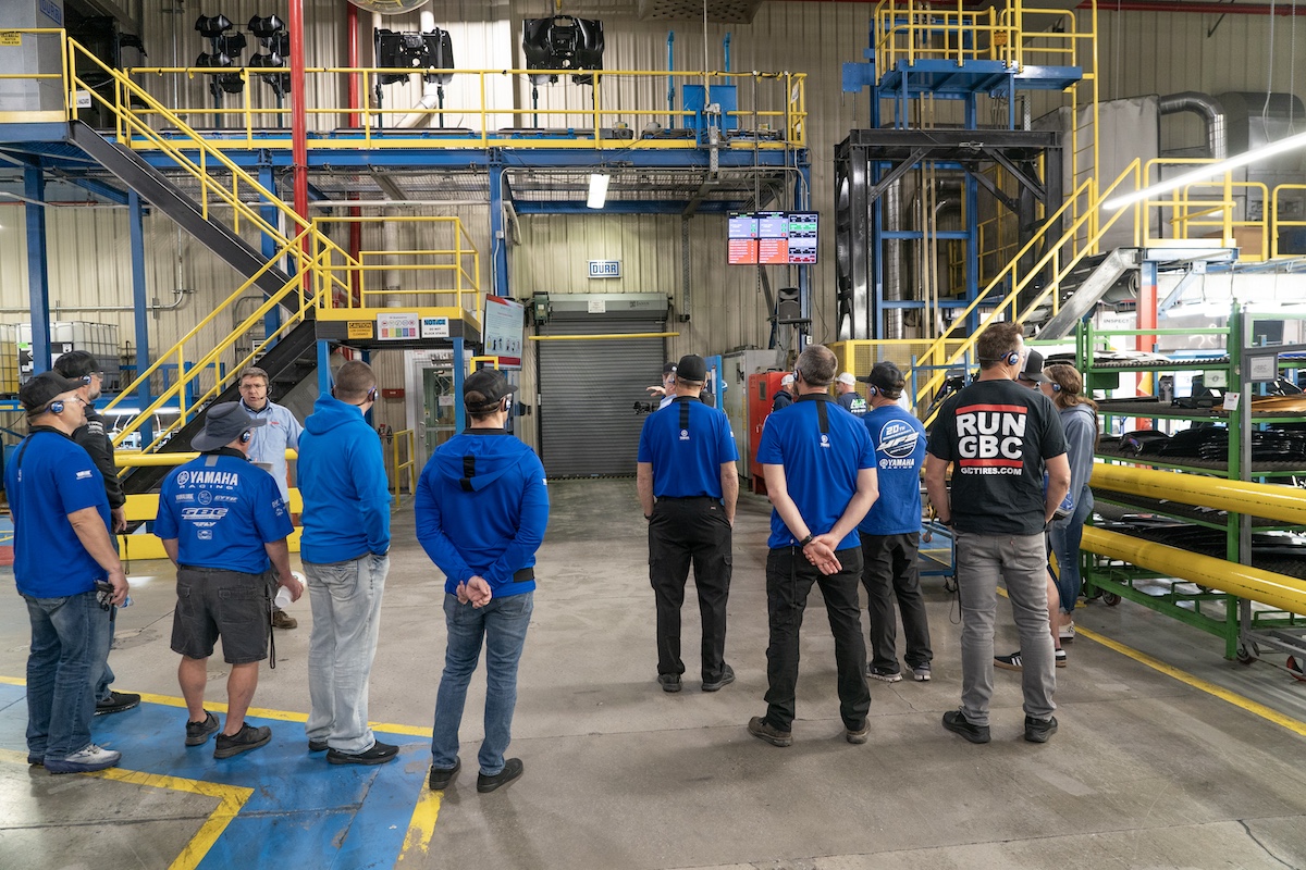 Yamaha racers and guests witnessed the production process of Yamaha’s Proven Off-Road ATVs and Side-by-Sides, as well as their innovative WaveRunners and Golf Cars.