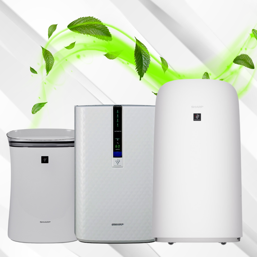 Trust SHARP Plasmacluster® air purifier with True HEPA filtration