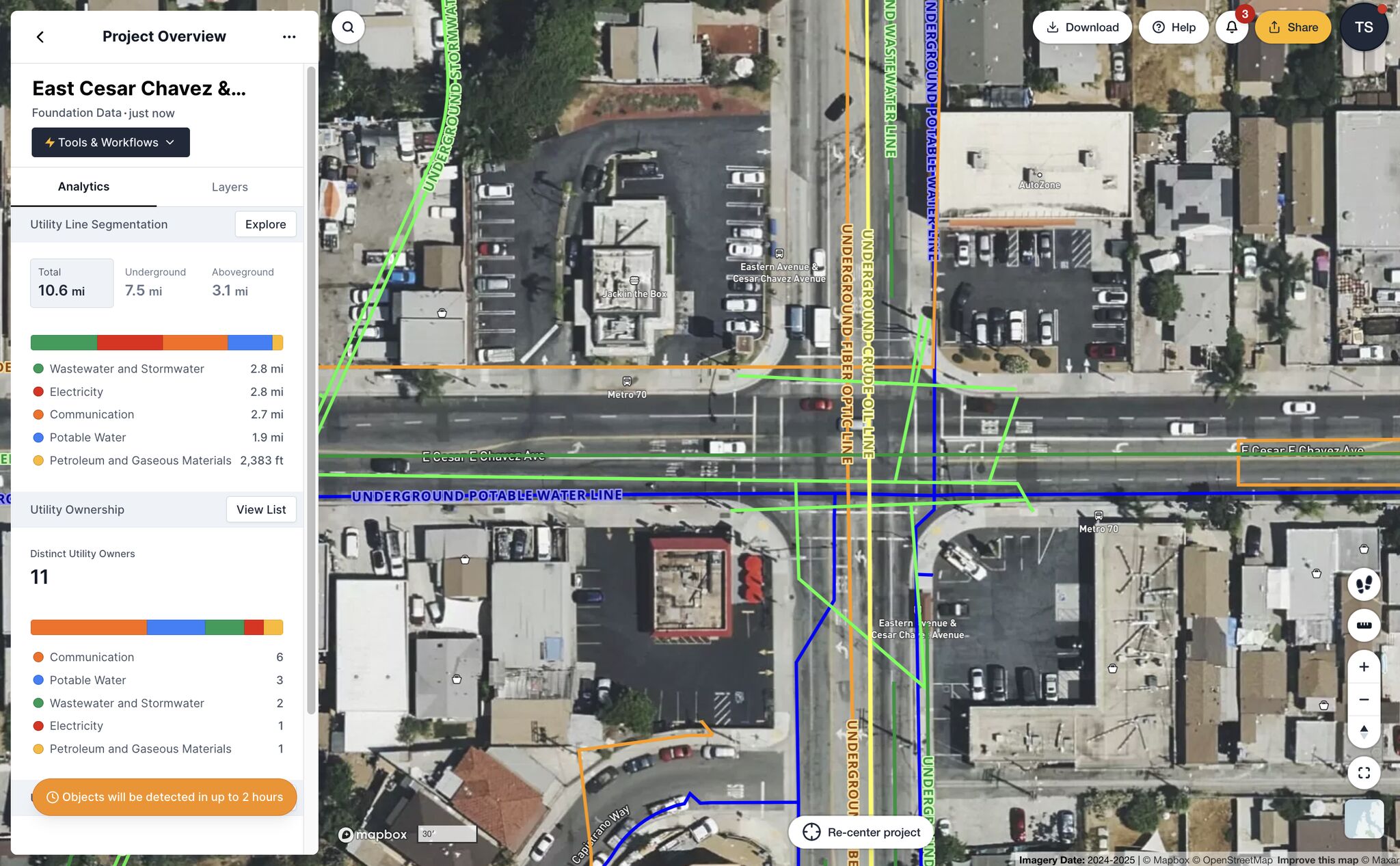 4M Map of Los Angeles Oil Spill Site