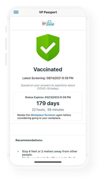 Customizable Vaccination Status Badge