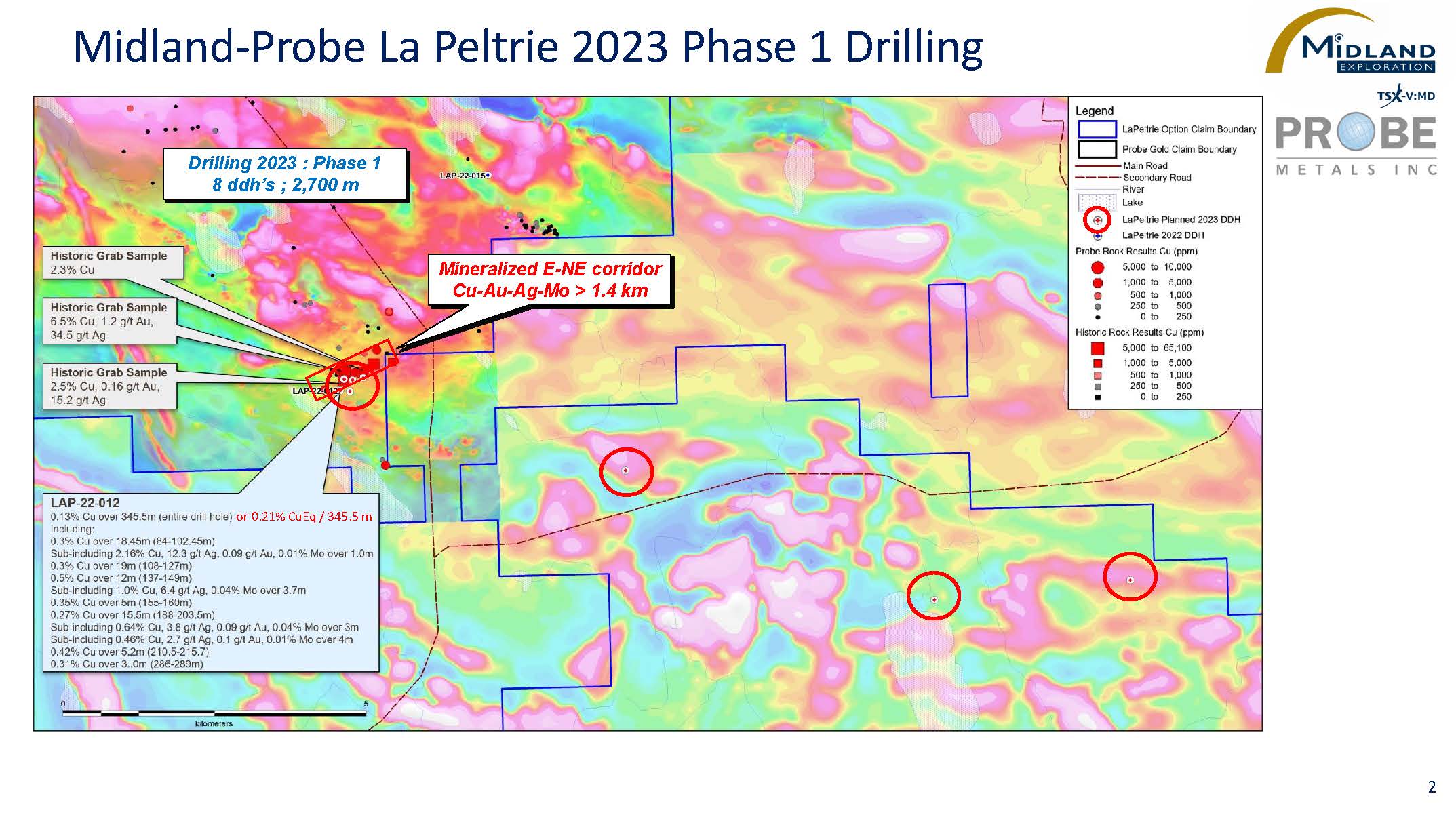 Figure 2 MD-Probe La Peltrie 2023 Phase 1 Drilling