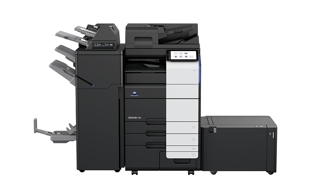 Konica Minolta's new bizhub 750i is a 75ppm MFP, offering a speed not available in its previous monochrome line.