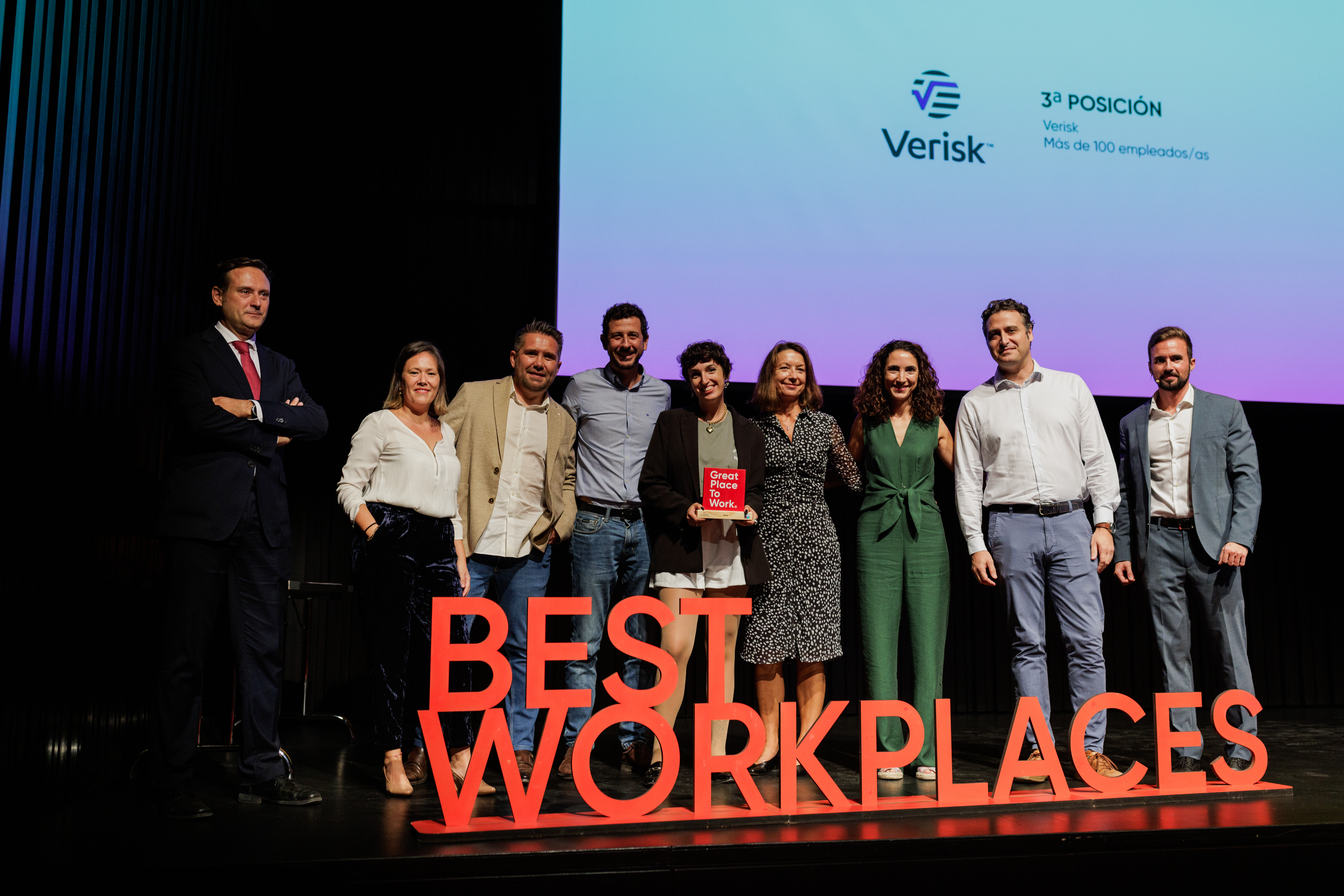 Verisk team at Best Workplaces in Málaga event