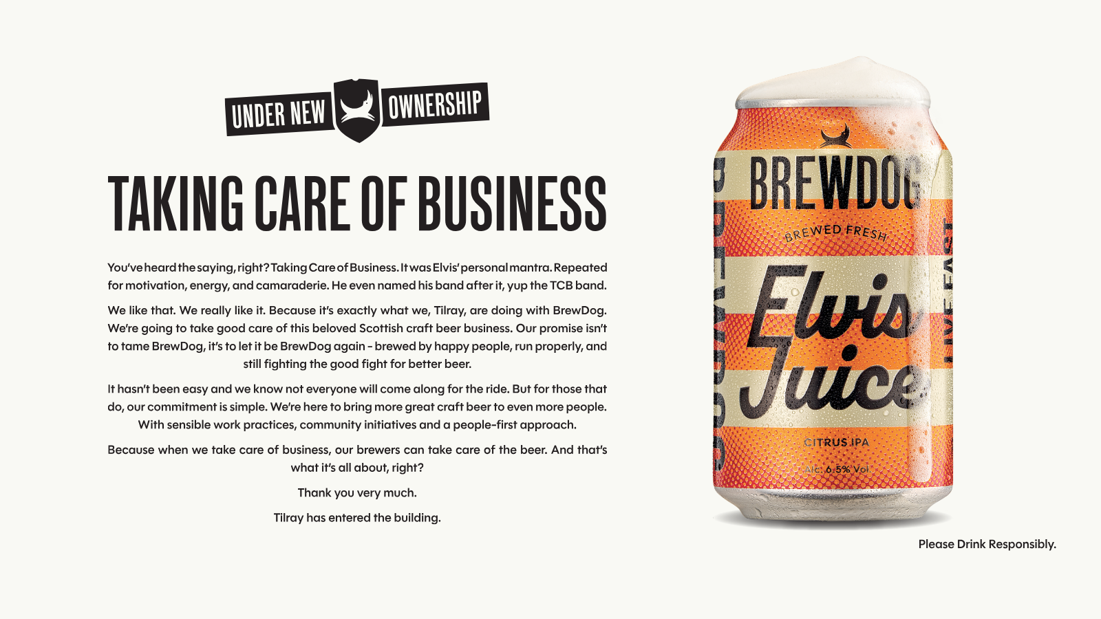 BrewDog Letter 
