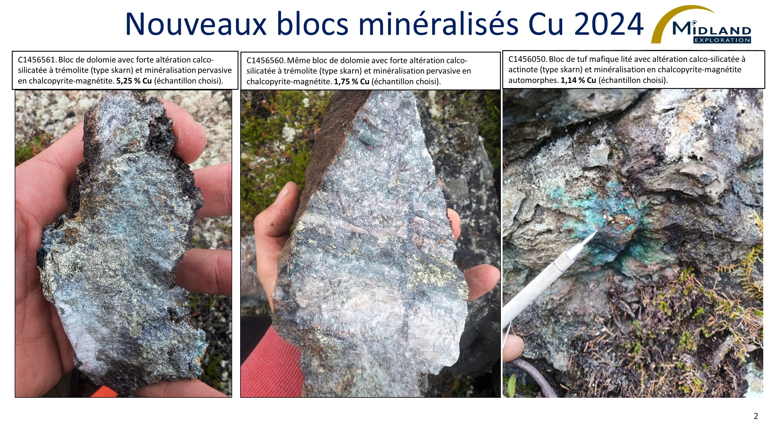 Figure 2 Midland augmente sa position pour le cuivre dans la Fosse du Labrador