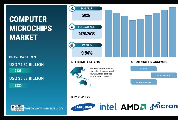 Computer Microchips Market Share & Size Report