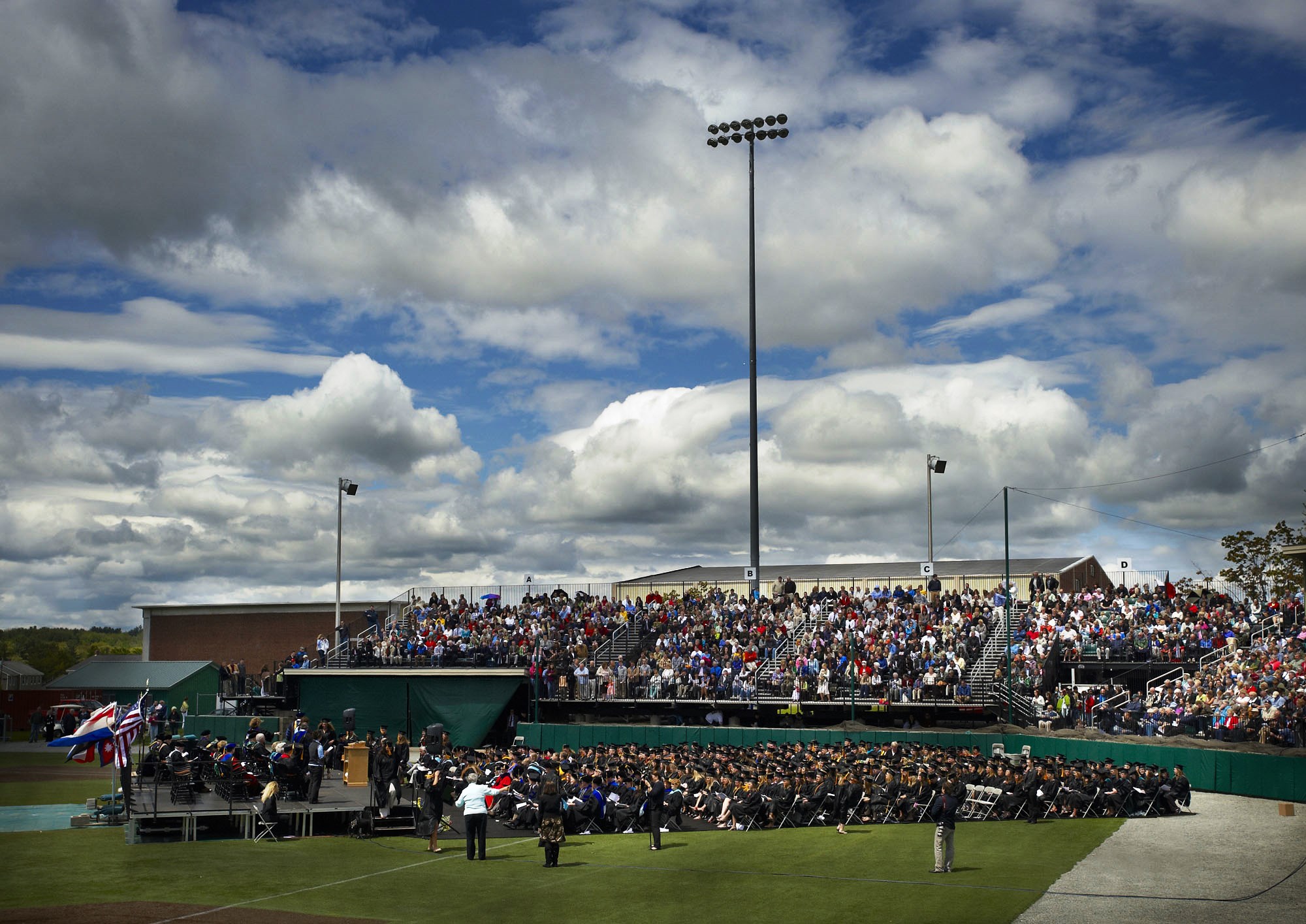 Maine’s Governor Mills recently announced that state COVID-19 restrictions would be updated to allow public gatherings of up to 75% of an outdoor venue’s capacity with social distancing and masking in place.

In light of the recent announcement by Governor Mills, Husson University changed their Commencement plans. The University is now planning to hold two outdoor Commencement exercises at the Winkin Sports Complex with guests in attendance instead of seven indoor ceremonies that guests could only attend virtually.