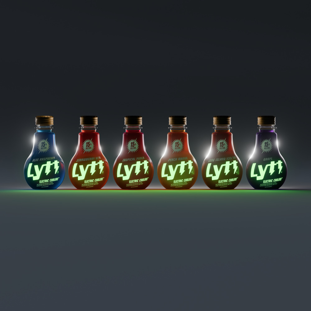 Six flavors packaged in unique, patent pending lightbulb-shaped containers that are glow-in-the-dark, resealable, and widely recyclable