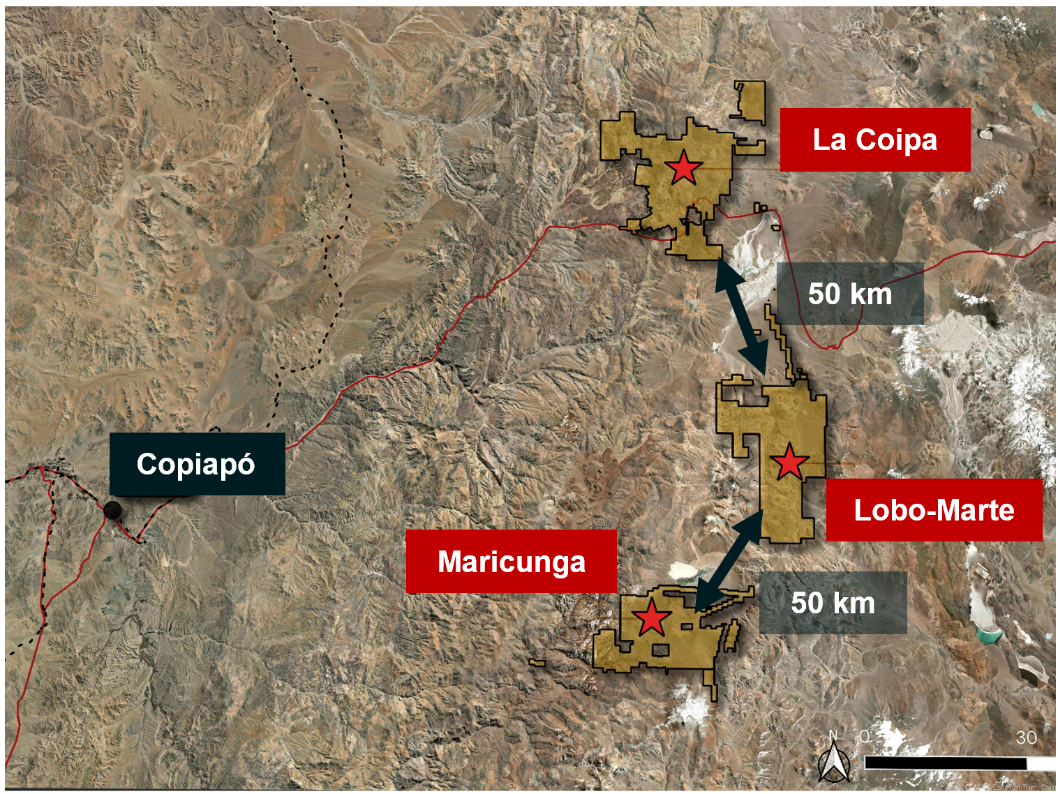 Figure 1 - Lobo-Marte Site Infrastructure 