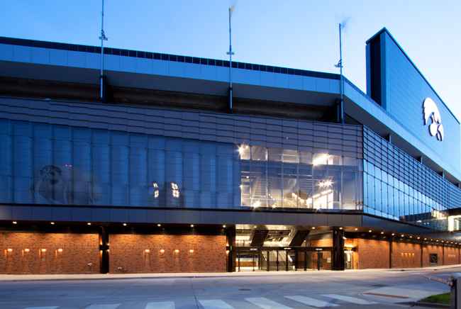 Kinnick Stadium Renovation, Iowa City, IA by Neumann Monson Architects.