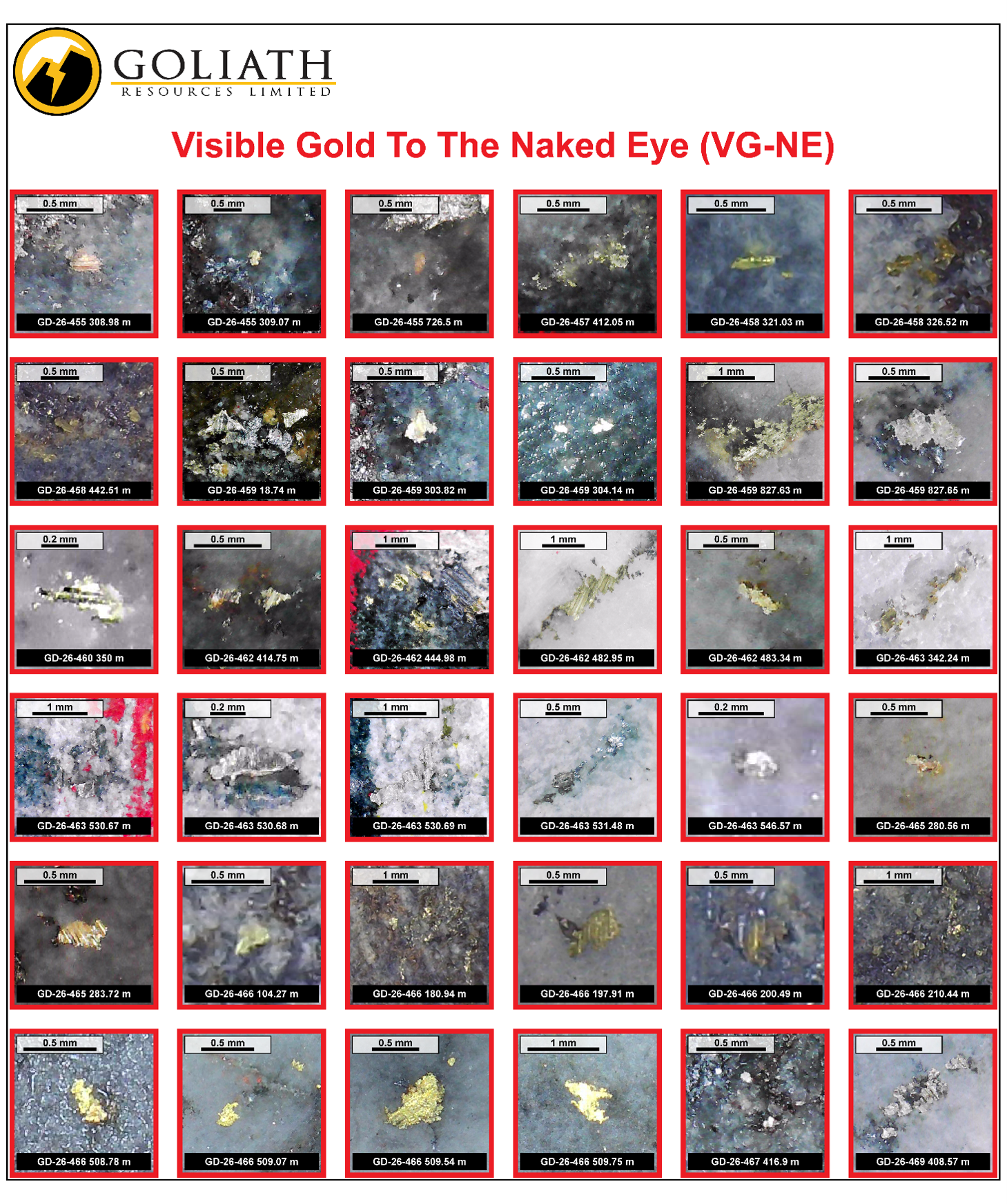 Visible Gold to the Naked Eye (VG-NE) cont’