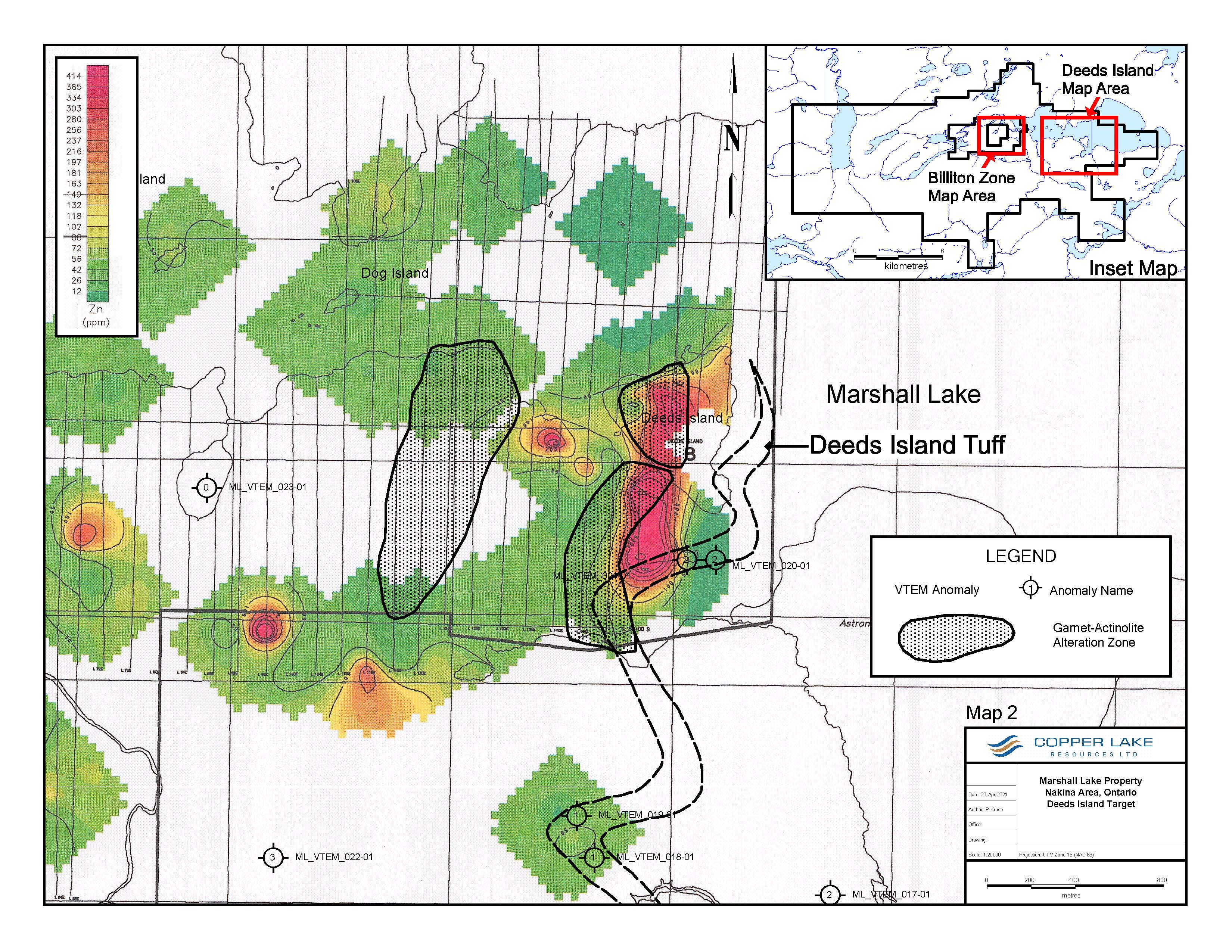 Deeds Island Target Map 2