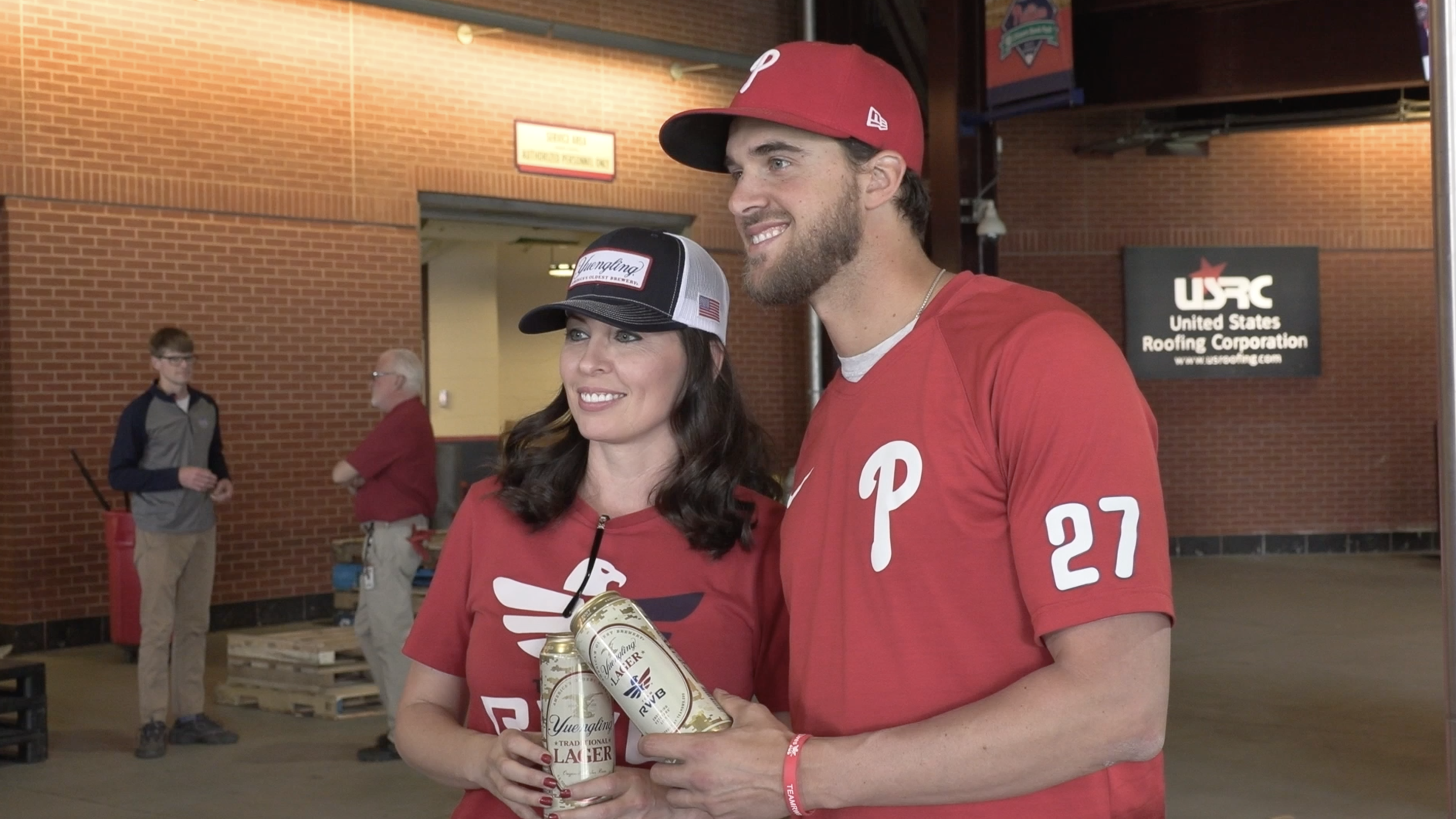 Aaron Nola and Team RWB member