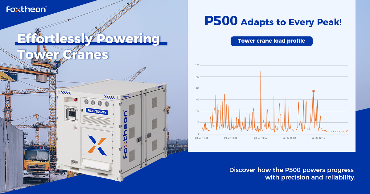 Foxtheon EnergyPack P500 for Tower Crane Operations