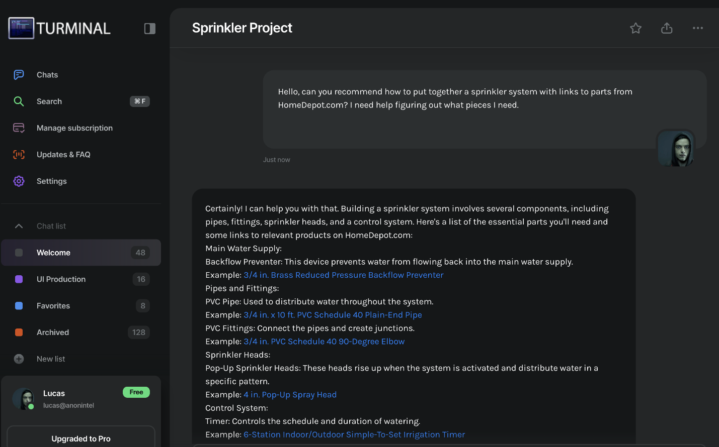 Sprinker Project