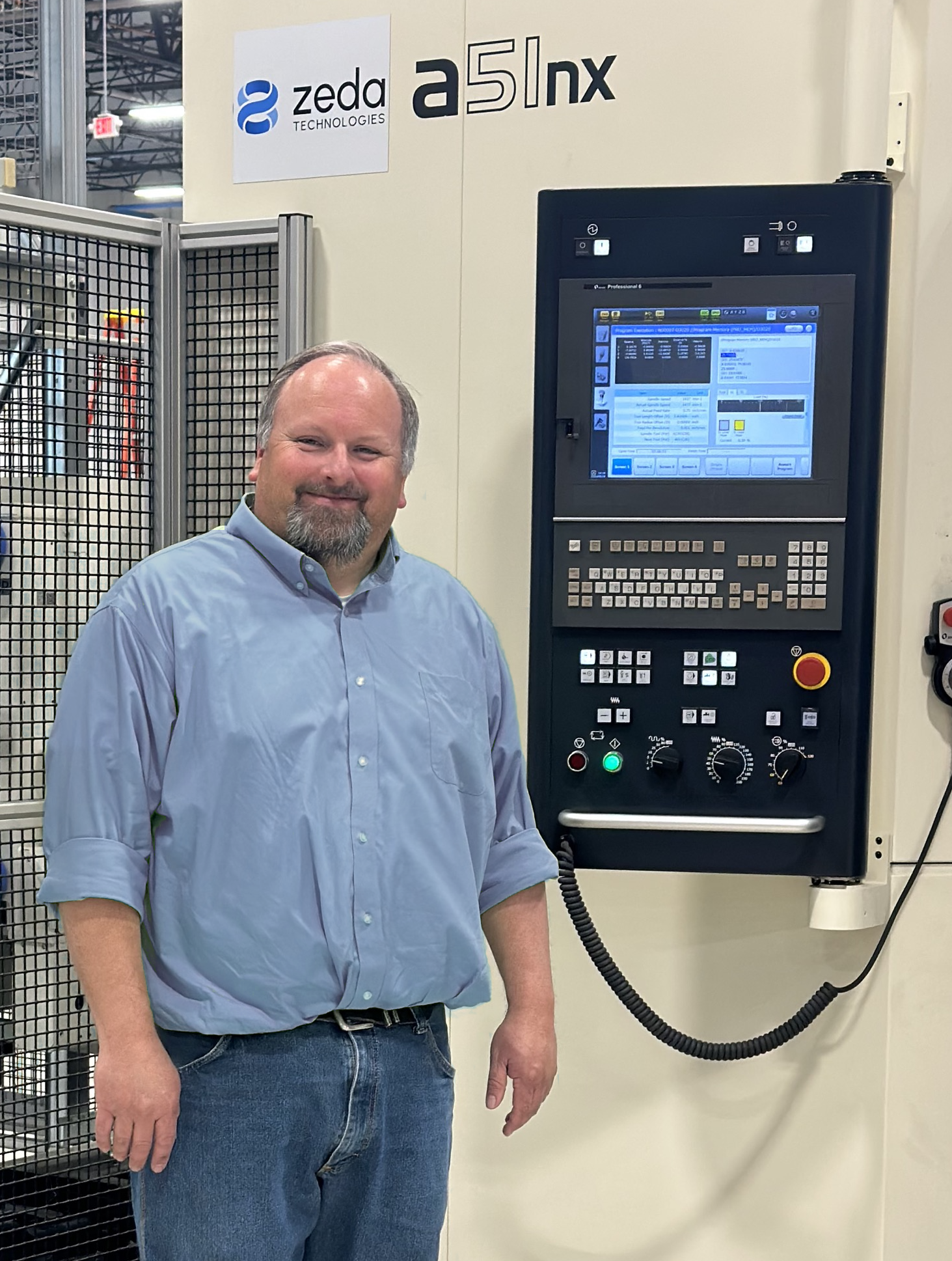 Steve Rengers, Senior Vice President of Zeda, Inc. at the new 75,000-square-foot facility in Cincinnati, Ohio, dedicated to providing cutting-edge manufacturing and nano-coating technologies to customers.