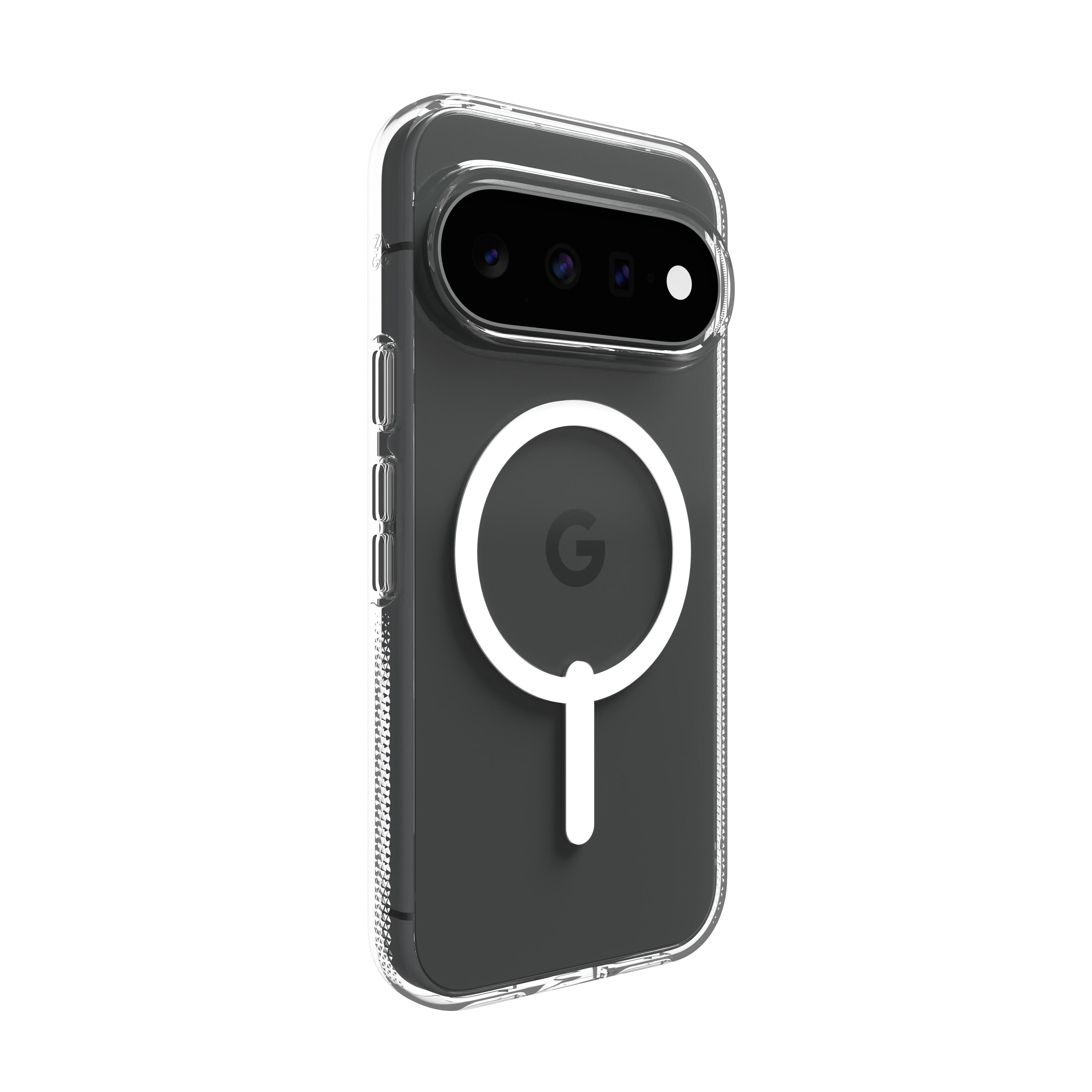 ZAGG Crystal Palace Snap is a lightweight, crystal-clear case with a co-molded, seamless design, reinforced with graphene for up to 13 feet (4 meters) of drop protection.