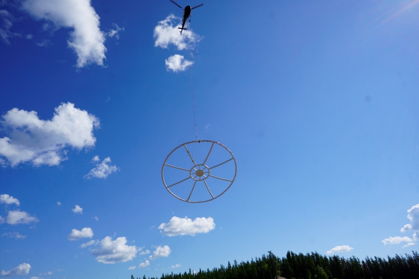 Axiom’s XciteTM HTDEM Survey System Array in Flight 