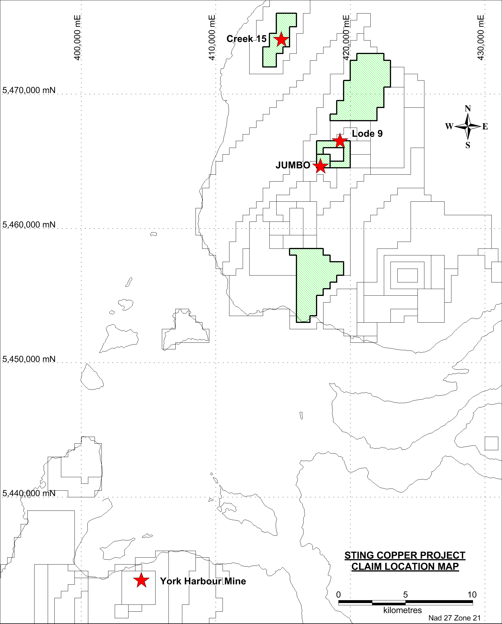 Sting Copper Project Regional Map