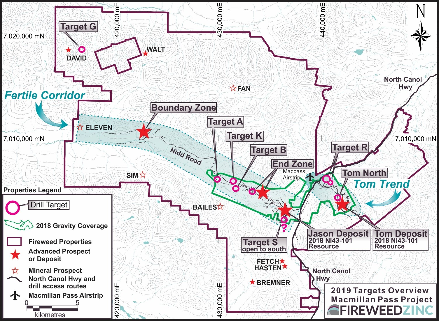 2019 Targets Overview Macmillan Pass Project