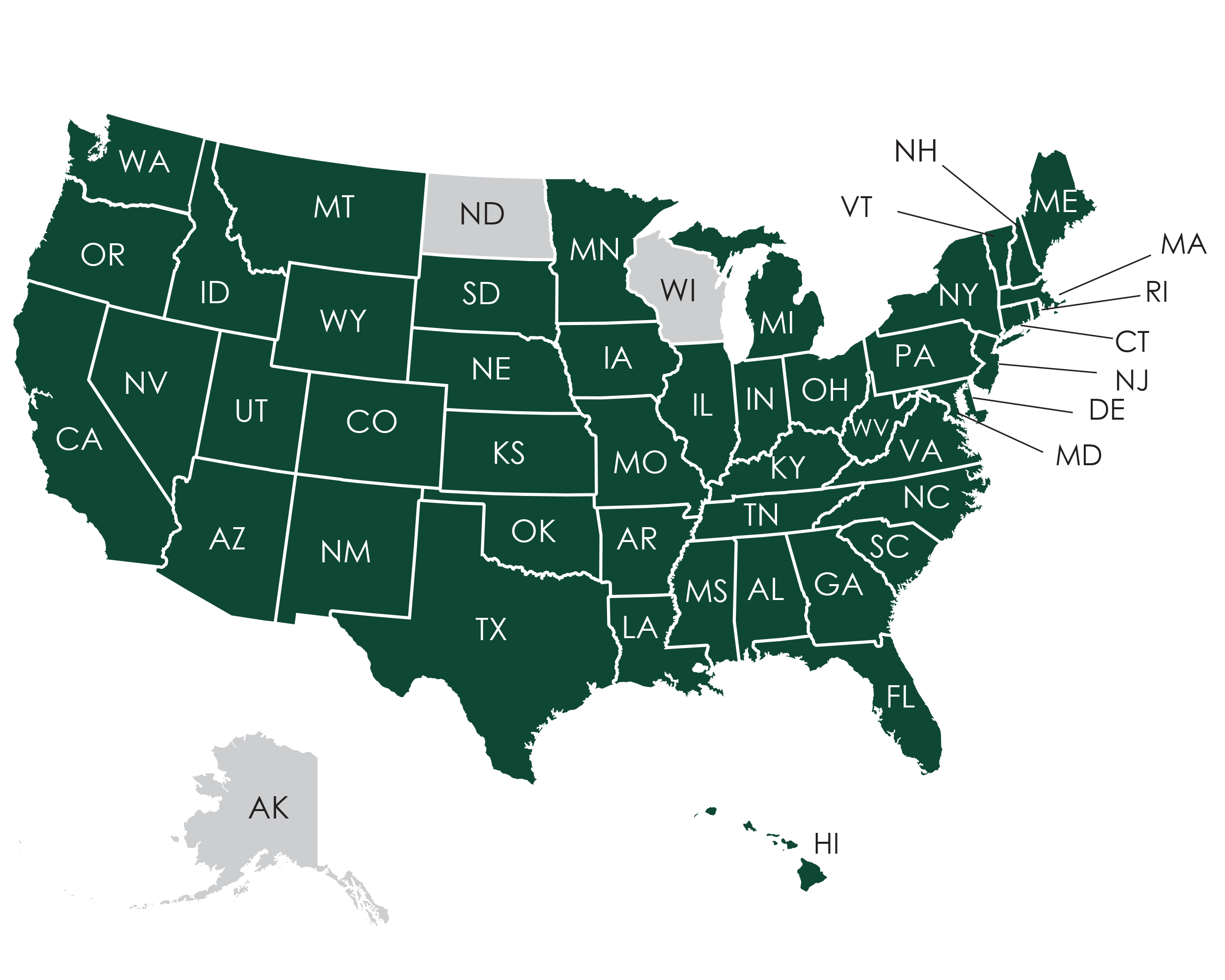 Abacus Life Map - Nebraska Licensing