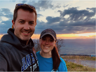 Johann Sweitzer and Karen Hayes, PA - GO Giveaway winners at Reddish Knob