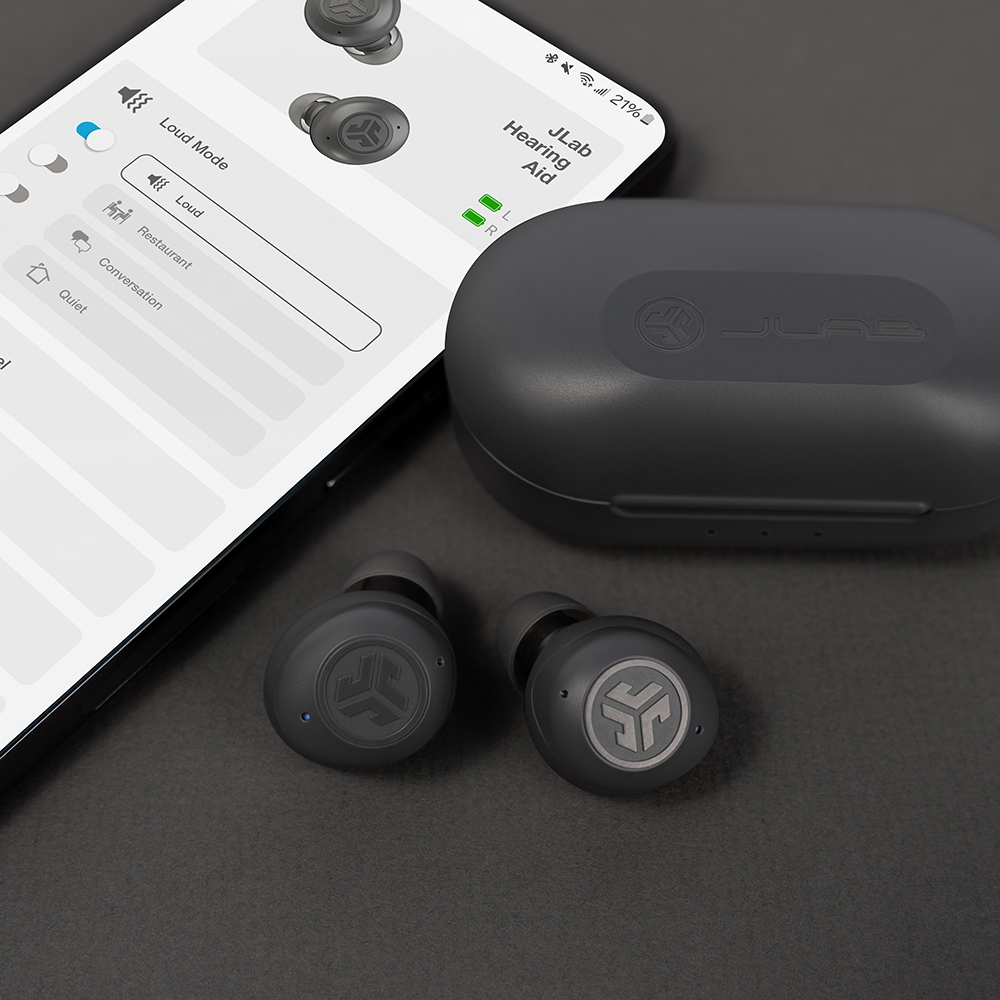 Four Preset Hearing Modes in JLab Hearing Health App 