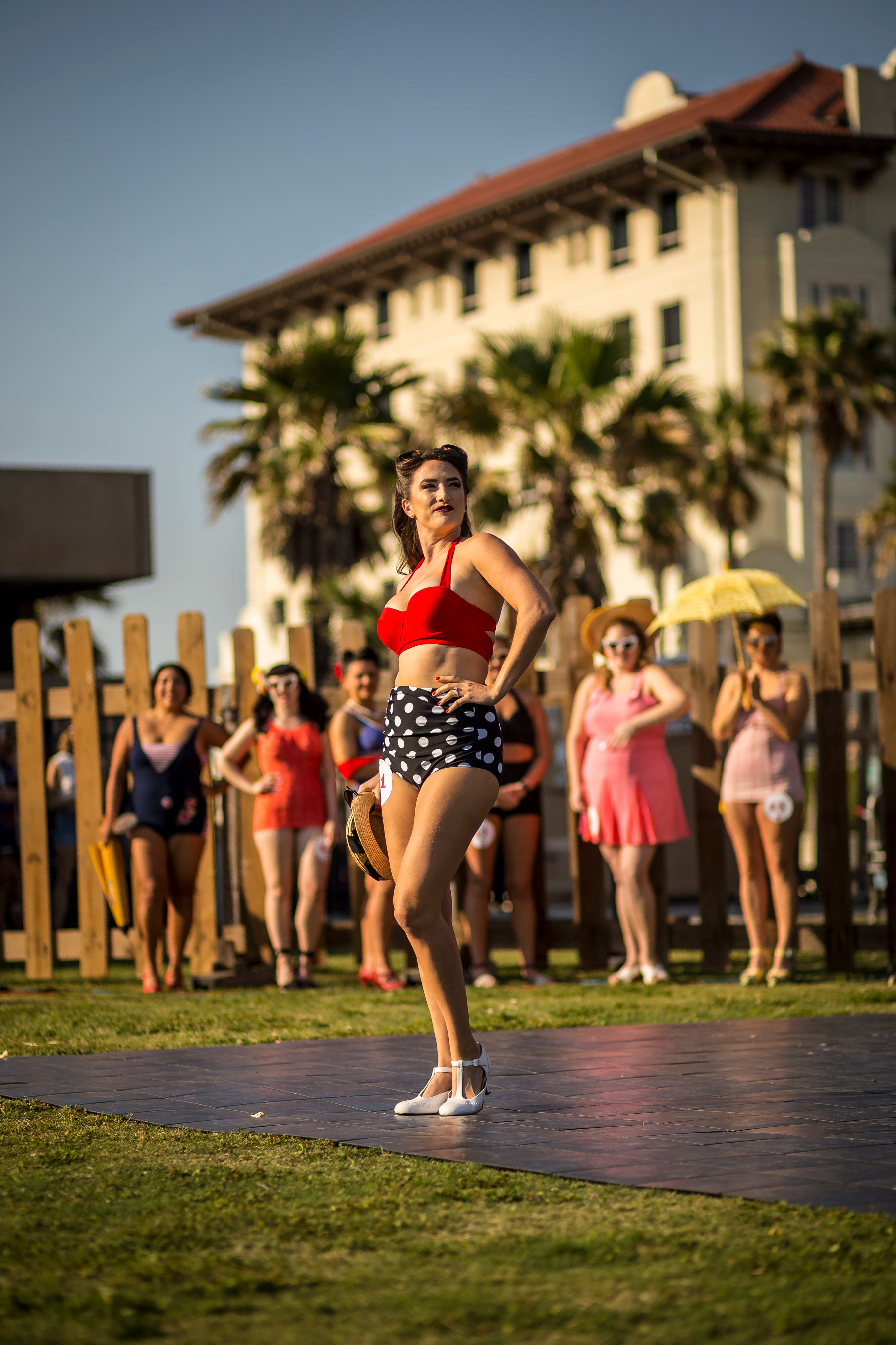 Sorcha Brown of Baton Rouge, LA competes in the 2018 Galveston Island Beach Revue.