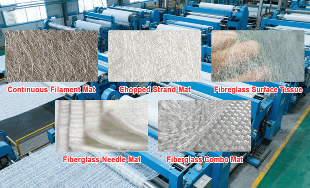 Continuous Filament Mat, Chopped Strand Mat, Fiberglass Surface Tissue, Fiberglass Needle Mat, Fiberglass Combo Mat