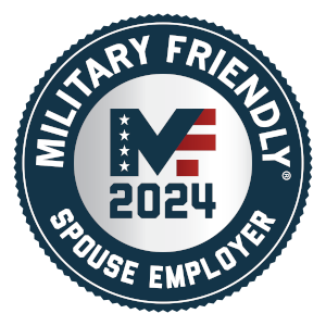 The 2024 Military Friendly Spouse Employer Badge given to SupplyCore Inc.