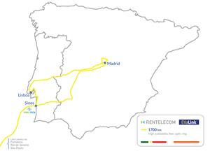 RENTELECOM to provide dark fiber network for EllaLink in Portugal and Spain