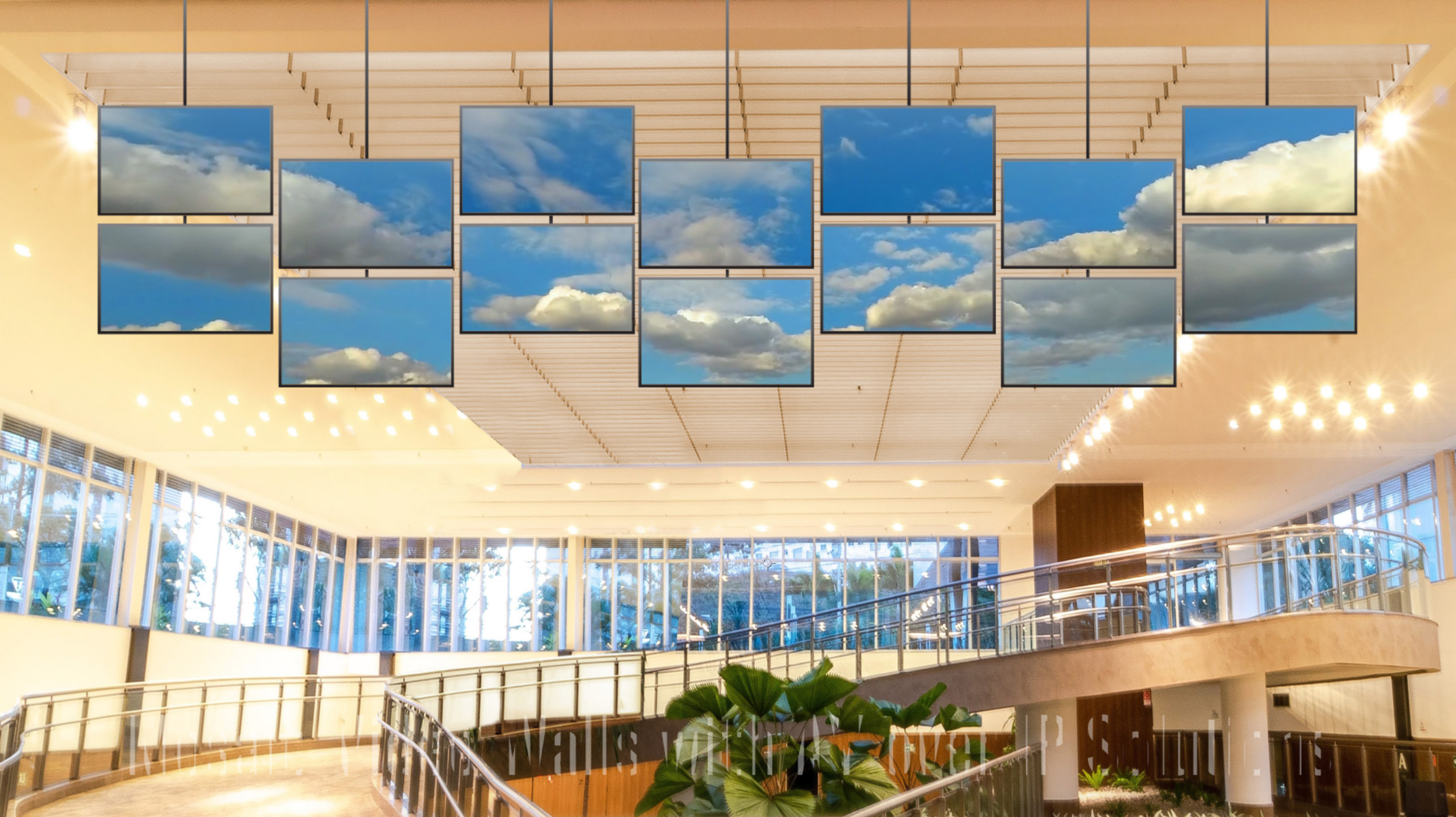 Lobby Mosaic Video Wall Application