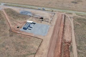 Childress – site construction office and entrance