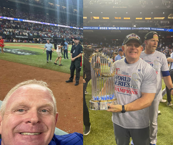 Parker University Alumni Dr. Fred Casper Recognized as a Chiropractor for the Texas Rangers’ World Series Champions
