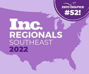 ZeroBounce on the Inc. 5000 Regionals Southeast list