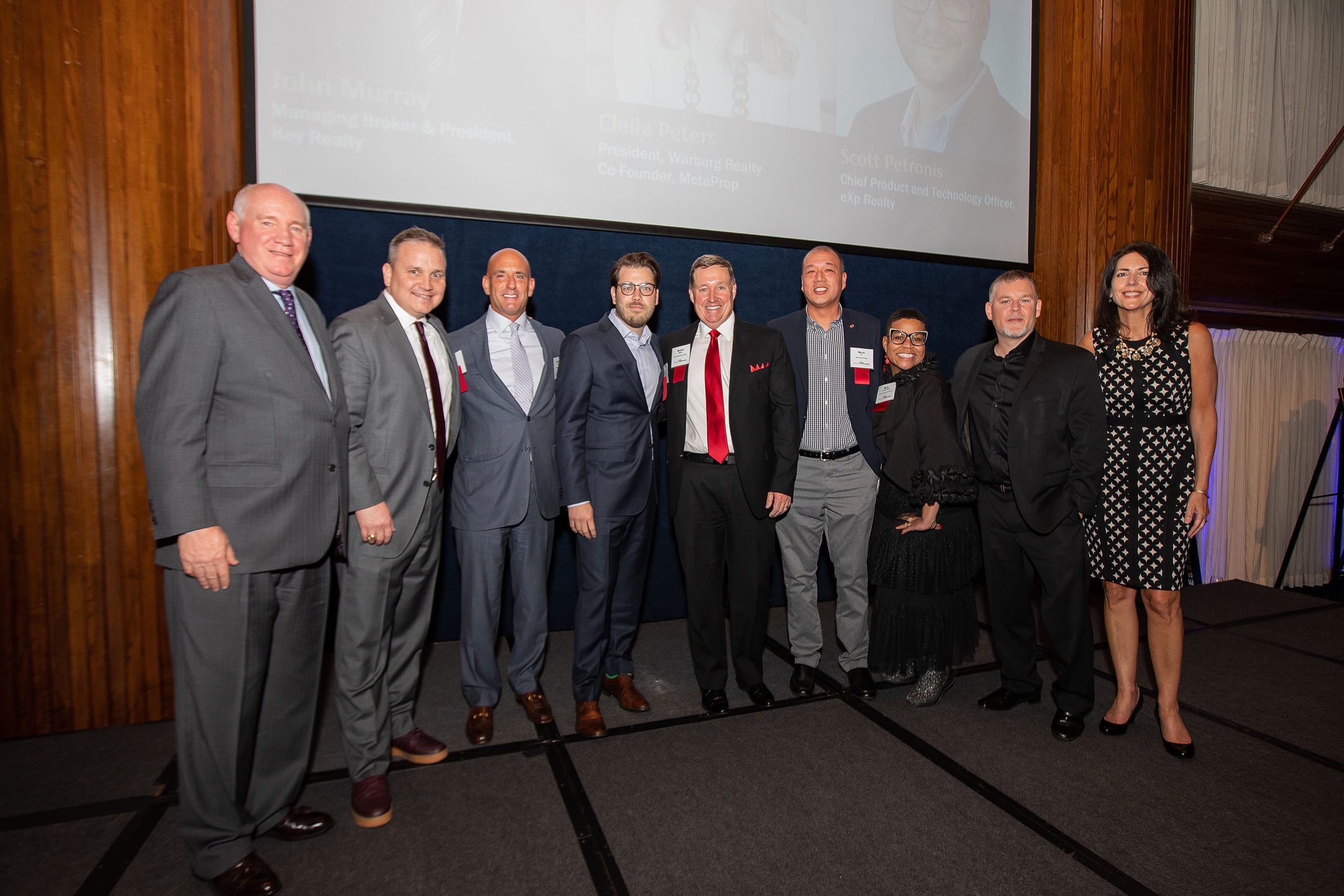 Michael Mahon, fifth from the right, featured with  fellow RISMedia Trailblazer honorees. 