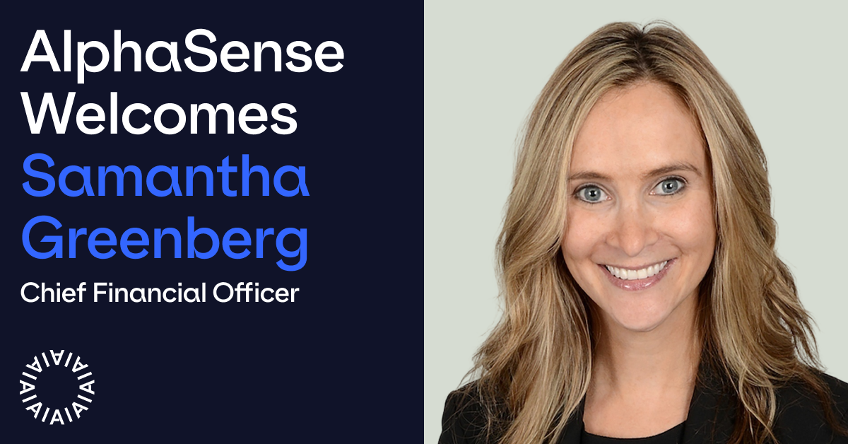 AlphaSense Names Samantha Greenberg CFO