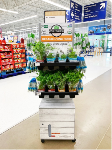 Edible Garden’s Self-Watering In-Store Display