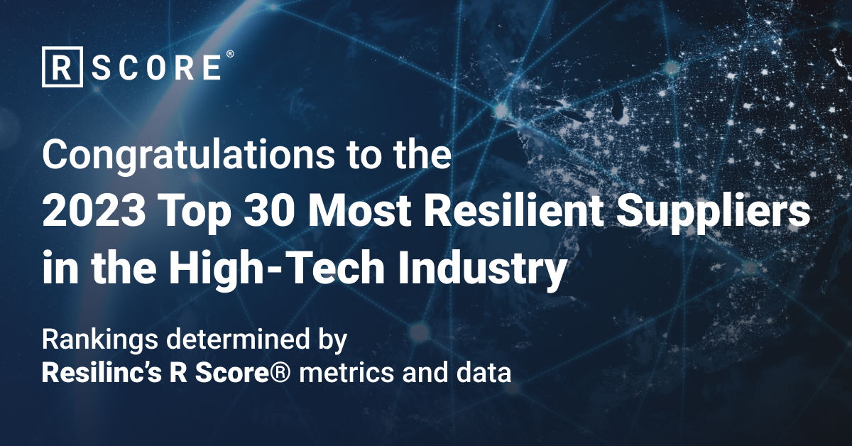 2023 Top 30 Most Resilient Suppliers in the High-Tech Industry