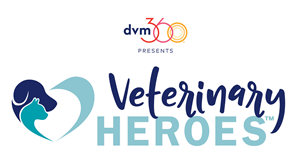 Logo for the dvm360® Veterinary Heroes™ Recognition Program