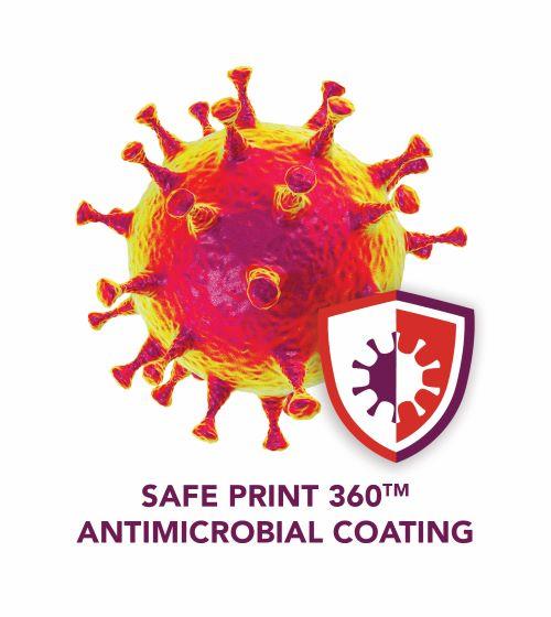 Image One:  Flottman Company’s Safe Print 360TM 

Flottman Company’s Safe Print 360TM Antimicrobial Coating is EPA registered and FDA approved - 24/7 lifetime protection for your printed piece against bacterial microbes that can cause degradation, stains, damage and odors.