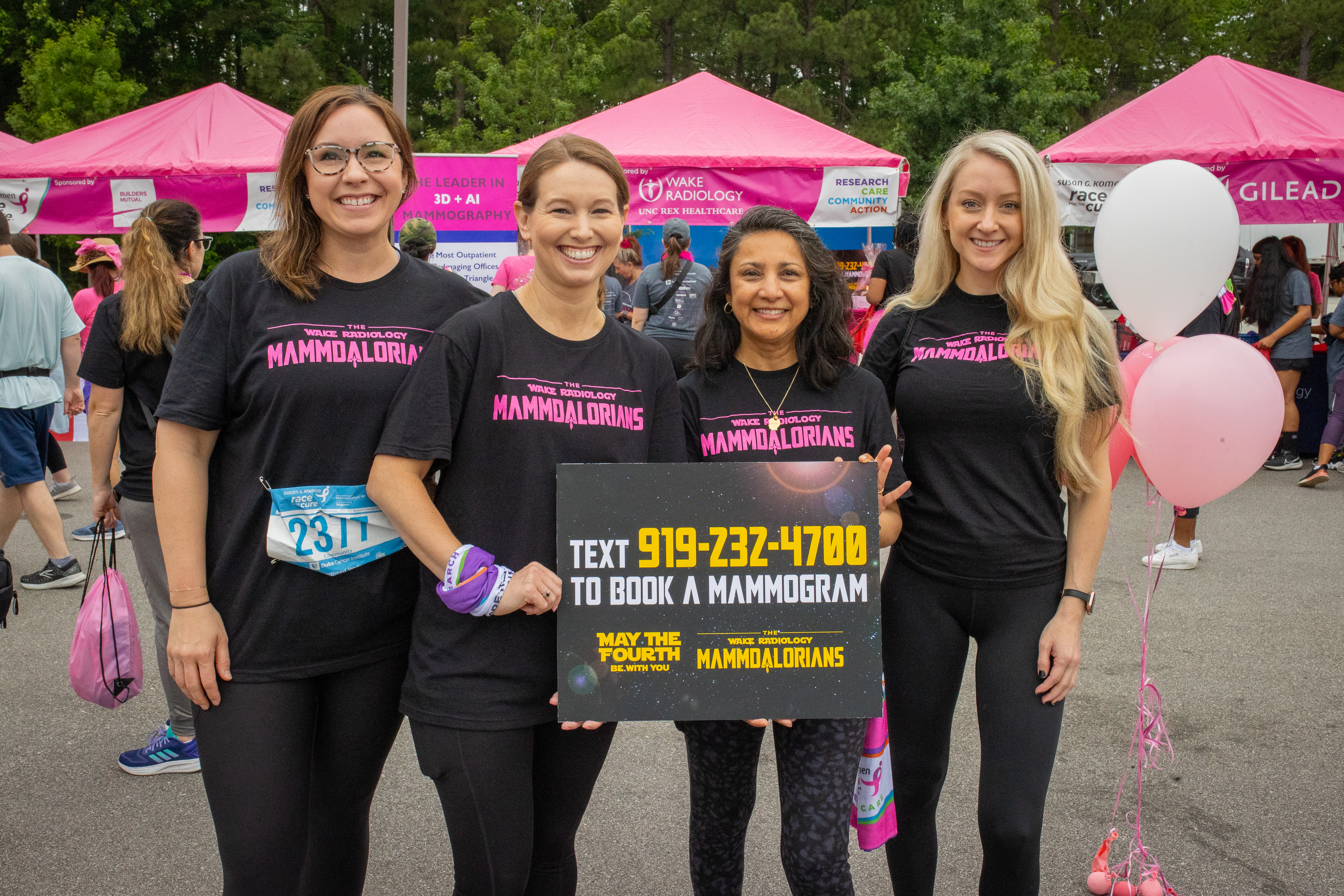 Wake Radiology Komen Text for screening 2024